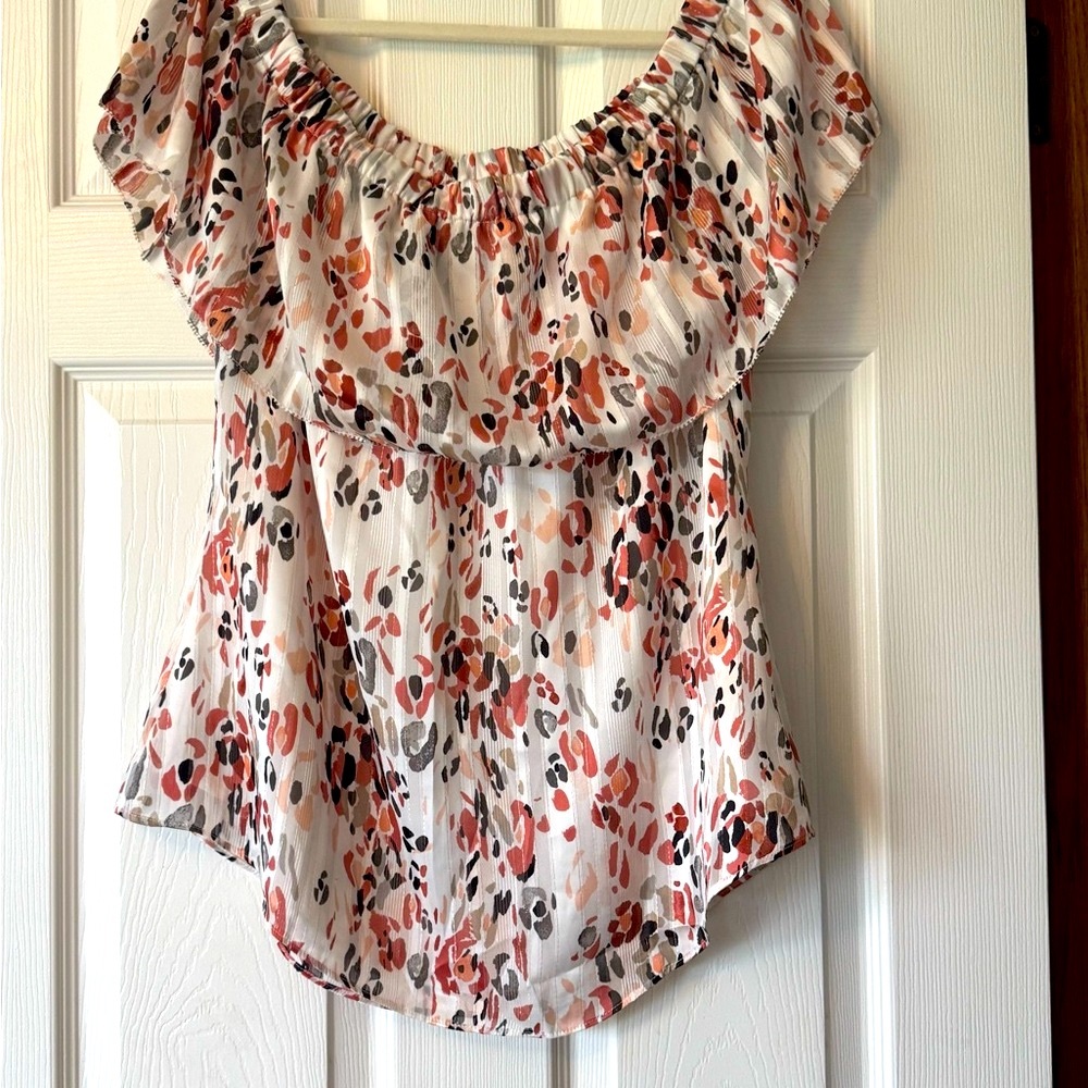 White House Black Market off the shoulder top size 12
